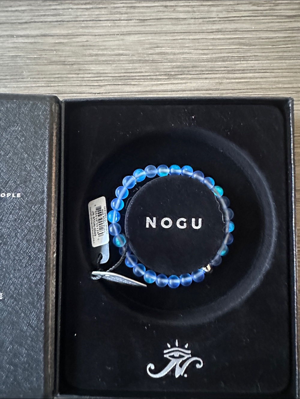 NOGU Blue Beaded Stretch Bracelet